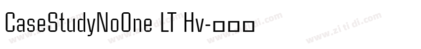 CaseStudyNoOne LT Hv字体转换